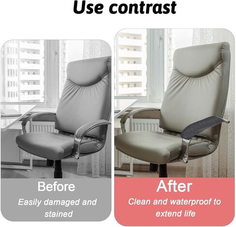 Office Chair Armrest Covers, Zipper Chair Slipcover, Office Removable Arm Rest Covering, Stretch Chair Armrest Covers, Office Seat Hand Rest Protector, Arm Covers Protectors for Office Chair(Grey) in Saudi Arabia