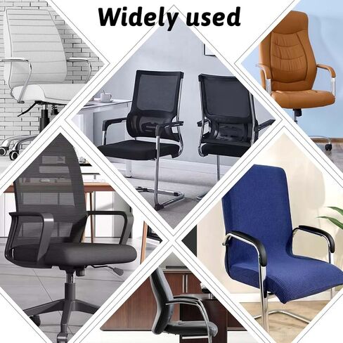 Office Chair Armrest Covers, Zipper Chair Slipcover, Office Removable Arm Rest Covering, Stretch Chair Armrest Covers, Office Seat Hand Rest Protector, Arm Covers Protectors for Office Chair(Grey) in Saudi Arabia