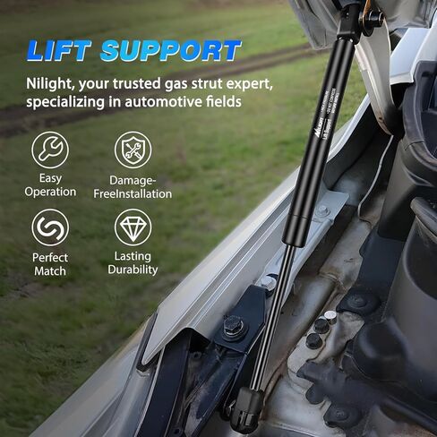 Nilight Rear Hatch Struts 6262 for 2002-2006 Cadillac Escalade, Tailgate Lift Supports Rear Door Shocks 24 Inch for 2000-2004 Chevy Suburban Tahoe, 2000-2004 GMC Yukon, 2PCS Set Rod in Saudi Arabia