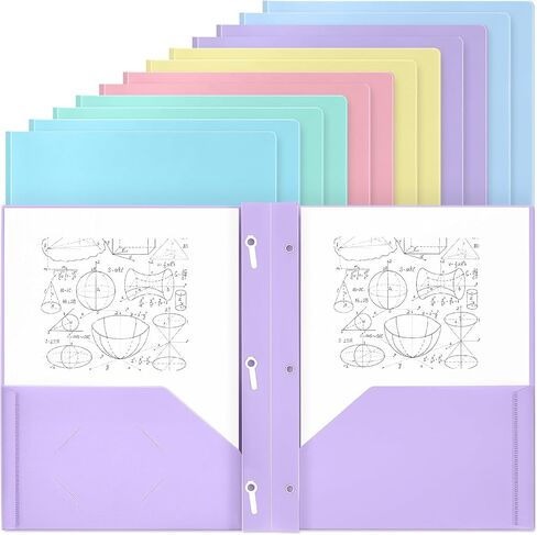 Yeaqee 60 Pieces Plastic Folders with Pockets and Prong Folders with Prongs Plastic Folders with 2 Pockets Pocket Folders for Office, School for Students, Teachers, Office Workers (Black) in Saudi Arabia