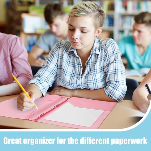 Yeaqee 60 Pieces Plastic Folders with Pockets and Prong Folders with Prongs Plastic Folders with 2 Pockets Pocket Folders for Office, School for Students, Teachers, Office Workers (Black) in Saudi Arabia