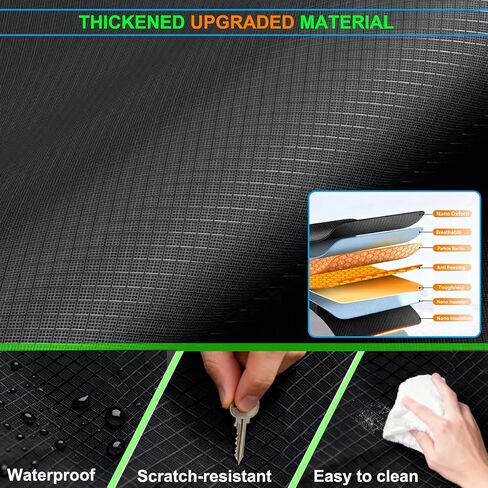Magnetic Windshield Cover for Snow and Ice, Winter Frost Protector with Side Window & Mirror Covers,Universal Fit for Car, SUV, Truck, Van,Windproof Waterproof Frost Protection in Saudi Arabia