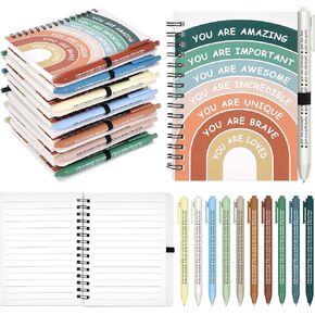 40 قطعة من هدايا التوعية بالصحة العقلية، مفكرة تأكيد إيجابية، مجلة ملهمة، قلم تحفيزي للمعلمين، مكافآت الفصول الدراسية، الموظفين، تشجيع دفاتر الملاحظات، اللوازم المدرسية للطلاب in Kuwait