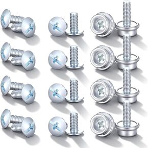 24 Pcs Universal Facemask Hardware Kit, Baseball Helmet Visor Screws Hockey Helmet Repair Kits with 12mm and 8mm Screws Facemask Hardware Kit for Youth Football Hockey Helmets in Kuwait