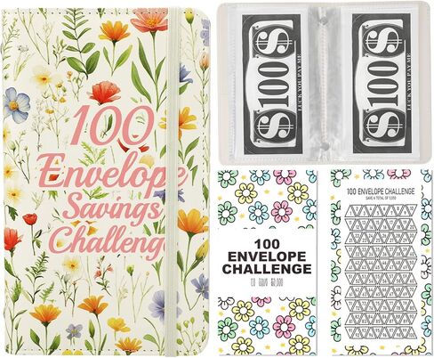 كتاب توفير المال بجيوب كبيرة، مجلد توفير 100 ظرف لتوفير 5,050 دولارًا للنساء، قوس قزح in Saudi Arabia
