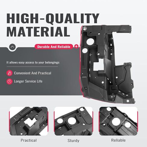 Black Rear Bed Box Left and Right Side Compatible with 2014-2023 Polaris RZR XP 1000/4 1000/Turbo 4 S Replacement for 5454271 5454270 Textured Plastic in Saudi Arabia