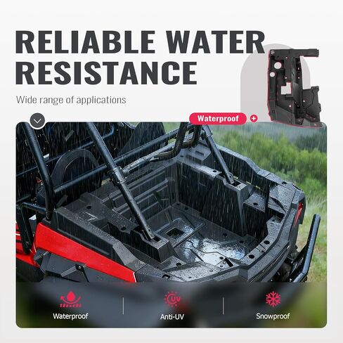 Black Rear Bed Box Left and Right Side Compatible with 2014-2023 Polaris RZR XP 1000/4 1000/Turbo 4 S Replacement for 5454271 5454270 Textured Plastic in Saudi Arabia