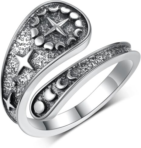 Thumb Ring for Women 925 Sterling Silver Adjustable Spoon Rings Vintage Bee Thumb Jewelry Gifts for Women Girls Wife in Saudi Arabia