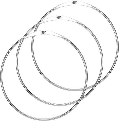 3 Pcs Large Key Ring Hoop Metal Rings for Index Cards Easy to Open and Close Metal Rings for Crafts Book Keychain Key Home Office Photos Files DIY Craft Supplies in Saudi Arabia