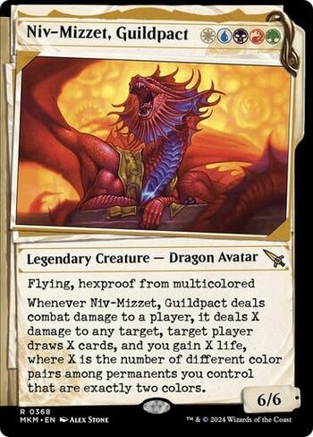 Magic: The Gathering Niv-Mizzet, Guildpact #368 (Showcase) Trading Card Single in Saudi Arabia