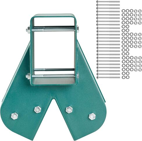 دعامات مجموعة أرجوحة VEVOR، شماعات أرجوحة من الصلب الكربوني شديدة التحمل على شكل حرف A مع أجهزة تثبيت، مجموعة شماعات DIY مكونة من 3 قطع مع مسامير متضمنة، لأرجل 4 × 4 و4 × 6 شعاع، أخضر in Kuwait