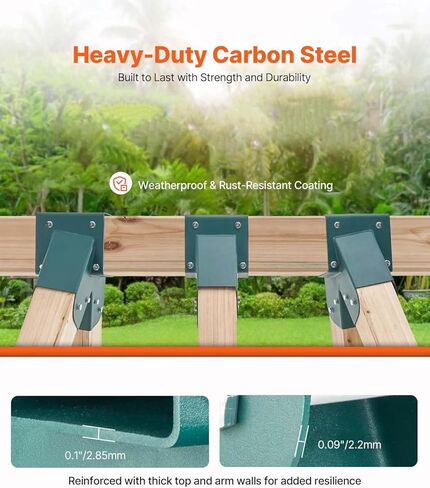 دعامات مجموعة أرجوحة VEVOR، شماعات أرجوحة من الصلب الكربوني شديدة التحمل على شكل حرف A مع أجهزة تثبيت، مجموعة شماعات DIY مكونة من 3 قطع مع مسامير متضمنة، لأرجل 4 × 4 و4 × 6 شعاع، أخضر in Kuwait