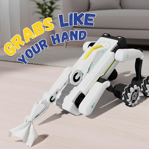 ألعاب Stunt Robot Dog RC مع عجلات للأعمار من 8 إلى 13 عامًا، لعبة روبوت تفاعلية قابلة للبرمجة وجهاز التحكم عن بعد للحيوانات الأليفة للأطفال بعمر 6 سنوات فما فوق، هدية عيد ميلاد للأولاد والبنات in Saudi Arabia