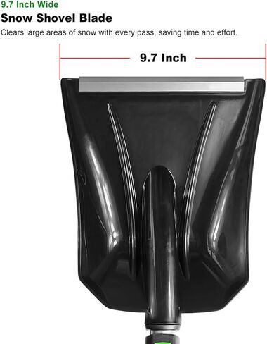 SEAAES Snow Brush and Emergency Snow Shovel for Car, Extendable Snow Ice Scraper with Foam Grip, Compact Snow Shovel for SUV Truck Vehicle Windshield Window - Green in Kuwait