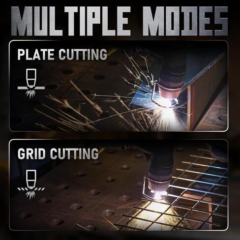 YESWELDER CUT-65DS PLUS قاطعة بلازما، 65 أمبير 110 فولت/220 فولت غير عالية التردد ولا تعمل باللمس، قوس طيار 4 في 1 لقطع الألواح/قطع الشبكة/التلاعب/وضع العلامات آلة قطع البلازما متعددة الوظائف in Kuwait