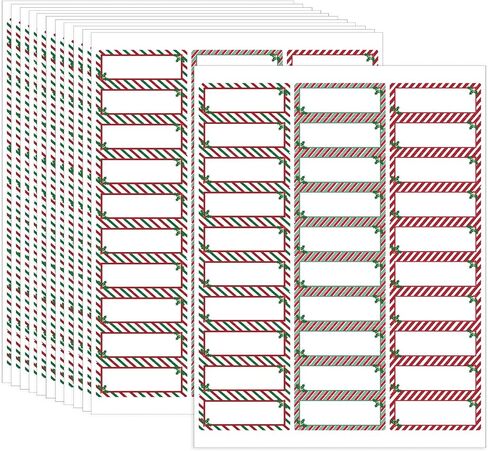 300 Pieces Christmas Address Labels 2 x 4 Inches Printable Christmas Address Labels Mailing Labels Compatible with Laser and Inkjet Printer(Modern Style) in Saudi Arabia