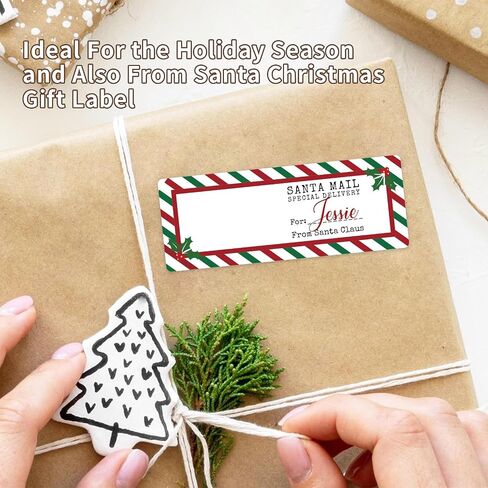 300 Pieces Christmas Address Labels 2 x 4 Inches Printable Christmas Address Labels Mailing Labels Compatible with Laser and Inkjet Printer(Modern Style) in Saudi Arabia