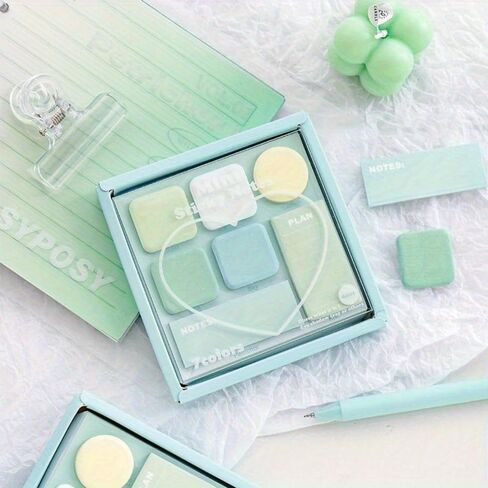 1Pcs Mini Sticky Notes Set Faint Secret 210 Sheets 7 Color Memo Pad Adhesive Label Diary Planner Stickers Office School in Saudi Arabia
