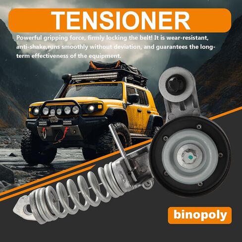 binopoly 38344 Drive Belt Tensioner Assembly With Pulley For 2011-2021 Buick Encore Chevy Cruze/Sonic/Trax OE#89637 25195388 55565236 55352021 90531965 in Saudi Arabia