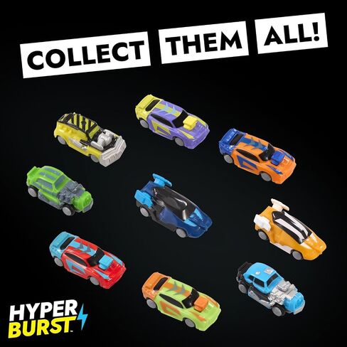 Hyper Burst Battle Racers Orange Axion Car & Launcher | Over 600+ MPH Scale Speed! | Racing Micro Scale Cars and Battle Action Toys | Ages 5+ in Saudi Arabia