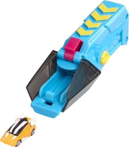Hyper Burst Battle Racers Orange Axion Car & Launcher | Over 600+ MPH Scale Speed! | Racing Micro Scale Cars and Battle Action Toys | Ages 5+ in Saudi Arabia