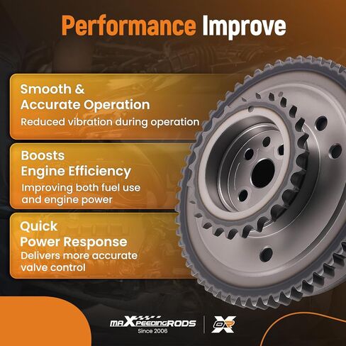 maXpeedingrods 4PCS Intake & Exhaust Cam Phaser Variable Valve Timing VVT Sprocket AT4Z-6C525-B AT4Z-6256-B Fit for Ford Explorer F-150 Flex Taurus Navigator V6 3.5L 2011-2023 Turbo in Saudi Arabia