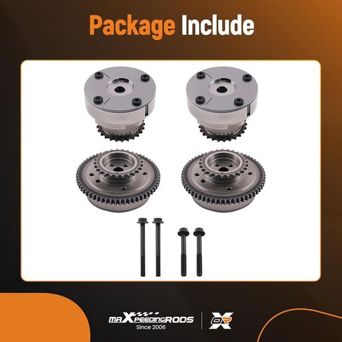 maXpeedingrods 4PCS Intake & Exhaust Cam Phaser Variable Valve Timing VVT Sprocket AT4Z-6C525-B AT4Z-6256-B Fit for Ford Explorer F-150 Flex Taurus Navigator V6 3.5L 2011-2023 Turbo in Saudi Arabia