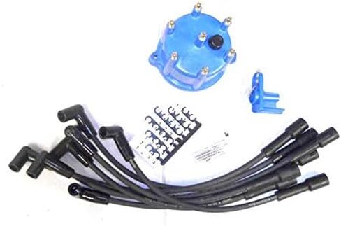 Ignition Tune-Up Kit - OE Spark Plug Wire Set, Cap and Rotor - Compatible with 1987-1990 Jeep Cherokee 4.0L 6-Cylinder in Saudi Arabia