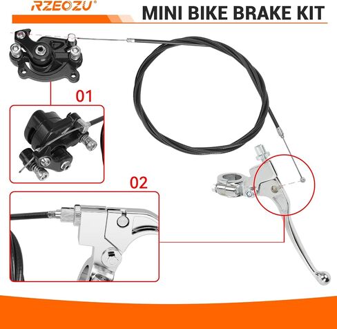 80cc دراجة صغيرة خنق الجمعية عدة الفرامل الفرجار رافعة عدة استبدال للوحش ميجا موتو MMB80 MMB105 كولمان CT100U CC100X باجا DB30 Motovox MBX10 MBX11 Minibike أجزاء 7/8 مقبض القبضات in Kuwait
