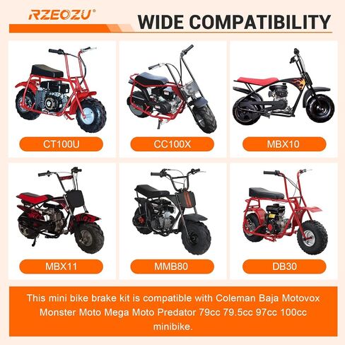 80cc دراجة صغيرة خنق الجمعية عدة الفرامل الفرجار رافعة عدة استبدال للوحش ميجا موتو MMB80 MMB105 كولمان CT100U CC100X باجا DB30 Motovox MBX10 MBX11 Minibike أجزاء 7/8 مقبض القبضات in Kuwait