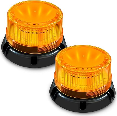 Magnetic Wireless Strobe Light With 90-LED 3600mah Battery IP67 Waterproof USB-C Fast Charge 360° Day/Night Visibility Magnetic Base 2 Flash Modes For Trucks & Tractors Utvs Golf Carts 1 Pack in Saudi Arabia
