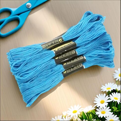 100 Colors Skeins Rainbow Embroidery Floss, Perfect for Crafts and Cross Stitch in Saudi Arabia