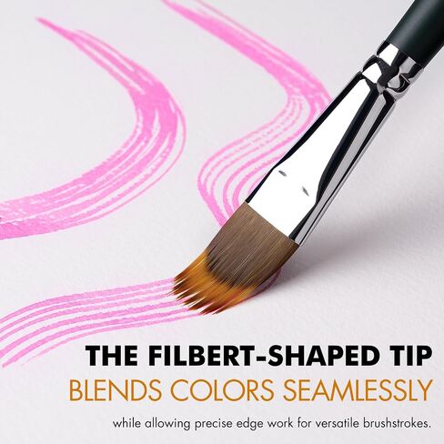 5pcs Dual-Layer Grainer Brush Set- Fuumuui Professional Synthetic Filbert Comb Brushes for Unique Texture Painting Perfect for Artists Acrylic, Watercolor and Oil in Saudi Arabia