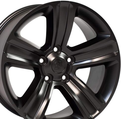 OE Wheels DG65 20 Inch Rims Fit Ram 1500 Style 5x139.7 20x9 Satin Black - Hollander 2453 (Set of 4) in Saudi Arabia