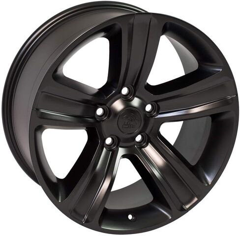 OE Wheels DG65 20 Inch Rims Fit Ram 1500 Style 5x139.7 20x9 Satin Black - Hollander 2453 (Set of 4) in Saudi Arabia