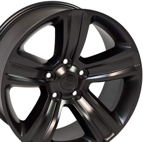 OE Wheels DG65 20 Inch Rims Fit Ram 1500 Style 5x139.7 20x9 Satin Black - Hollander 2453 (Set of 4) in Saudi Arabia