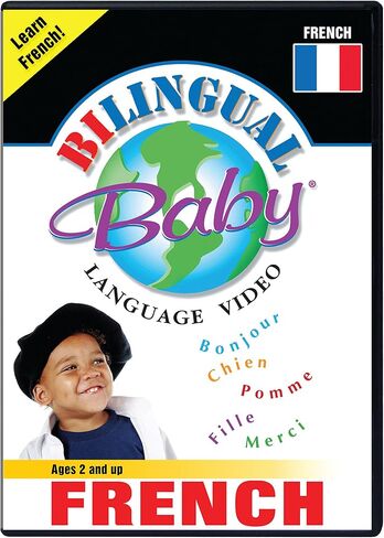 طفل ثنائي اللغة يتعلم اللغة الفرنسية الغمر الكامل DVD للأطفال الرضع والأطفال الصغار من Small Fry Beginnings in Kuwait