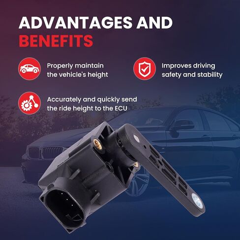 MOCA 926-200 Front or Rear Ride Leveling Height Sensor Fit for Mercedes-Benz 2003-2014 CL600 5.5L, 2003-2013 S600 5.5L, 2005-2013 S65 AMG 6.0L, 2006-2013 R350 3.5L, 2007-2012 CL500 5.5L in Saudi Arabia