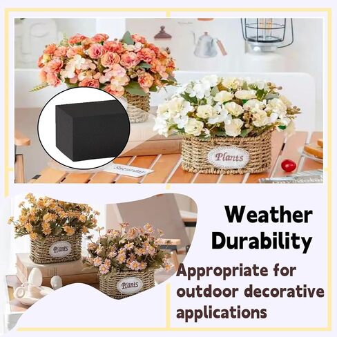 Reusable Floral Foam Blocks for Artificial Flower Arrangements, Weather Resistant, 8 Pieces, 6x3x2.5 Inch, for Outdoor Wedding Home Decor (8, 6 x 3 x 2.5'') in Saudi Arabia