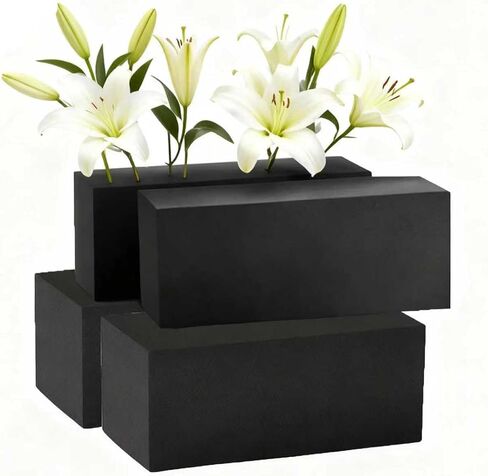 Reusable Floral Foam Blocks for Artificial Flower Arrangements, Weather Resistant, 8 Pieces, 6x3x2.5 Inch, for Outdoor Wedding Home Decor (8, 6 x 3 x 2.5'') in Saudi Arabia