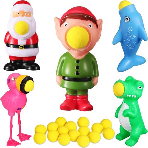 Zubebe Christmas Toys Shooter Ball Foam Toy with Shoot Foam Balls Up to 20 Feet for Kids Outdoor Indoor Play Christmas Party Supplies in Saudi Arabia