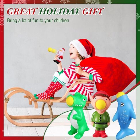 Zubebe Christmas Toys Shooter Ball Foam Toy with Shoot Foam Balls Up to 20 Feet for Kids Outdoor Indoor Play Christmas Party Supplies in Saudi Arabia