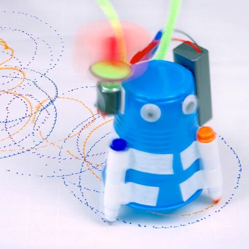 DIY Doodling Scribble Bot STEM Kit, Pack of 10, Science Toy with Circuits for Kids Ages 8 and up in Kuwait