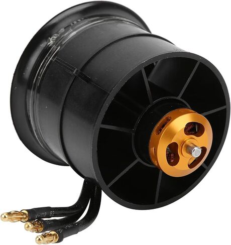 Drfeify RC مروحة مجاري الهواء، 70 مم 12 شفرات مروحة كهربائية مجاري الهواء مع محرك بدون فرشاة RC 2200KV لطائرة EDF 6S للتحكم عن بعد (CW) in Kuwait