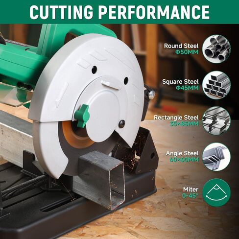 Hoteche Metal Cutting Chop Saw 14-Inch Metal Cut Off Machine with Professional 72T Carbide-Tipped Blade in Kuwait
