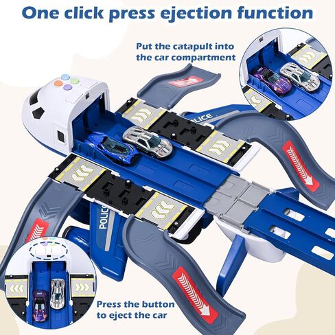 Airplane Race Track Kids Toys with Lights and Sound,Foldable 4 Layer Track Toy Set,Aairplane with Game Mat, Airplane Racing Cars,Christmas Birthday Gifts for Age 3 4 5 6+Years Old Boys Girls in Saudi Arabia