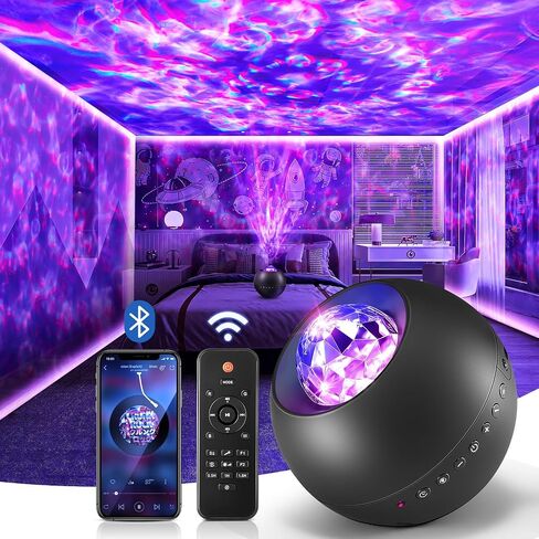 One Fire 3D Galaxy Projector, 65 Scenes HD Star Projector Bluetooth Speaker in Saudi Arabia