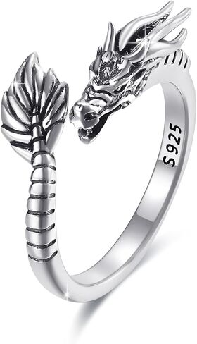 OHAYOO Hummingbird Daisy Ring 925 Sterling Silver Adjustable Hummingbird Open Ring Hummingbird Jewelry Gift for Women Girls in Kuwait