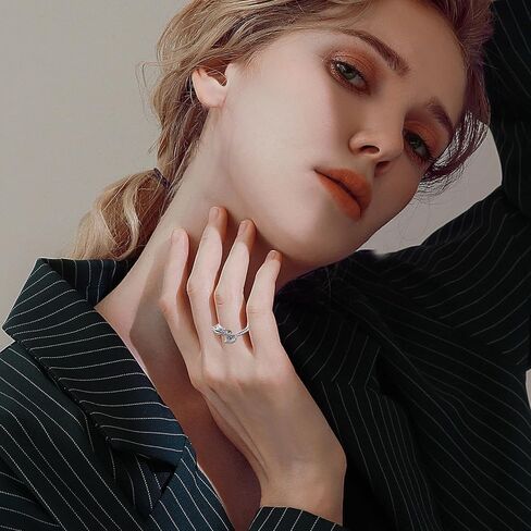 OHAYOO Hummingbird Daisy Ring 925 Sterling Silver Adjustable Hummingbird Open Ring Hummingbird Jewelry Gift for Women Girls in Kuwait