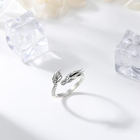 OHAYOO Hummingbird Daisy Ring 925 Sterling Silver Adjustable Hummingbird Open Ring Hummingbird Jewelry Gift for Women Girls in Kuwait